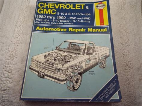 Purchase Haynes 831 Repair Manual 1982 1992 Chevrolet Gmc S10 Blazer