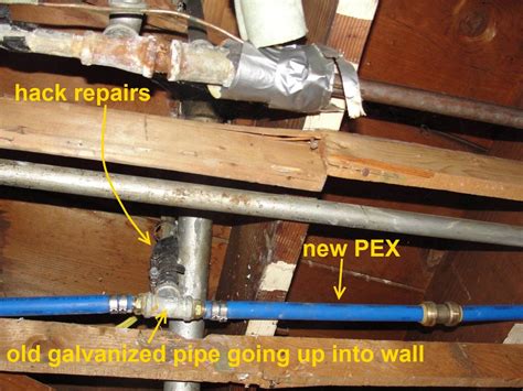 If this isn't done, the zinc coating will release fumes as cutting and welding torches heat it up. Galvanized Steel Water Pipes, Testing Water Flow on Old Houses