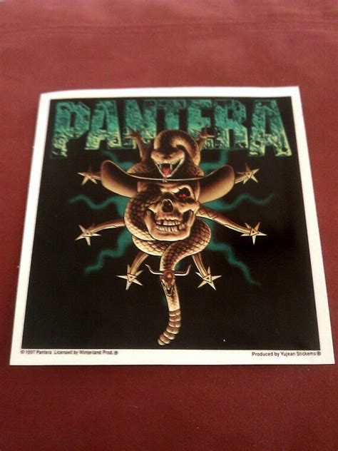 Items Similar To Pantera Cfh Cowboys From Hell 4 34x5 18 Sticker