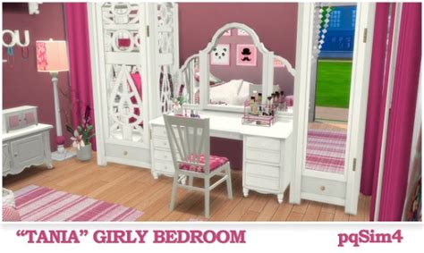 Pqsims4 Tania Girly Bedroom • Sims 4 Downloads