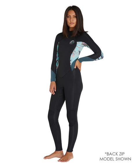 Buy Womens Bahia 32mm Steamer Chest Zip Wetsuit Aloha By Oneill