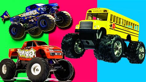 Monster Bus Truck ★ Monster Trucks part 2 ★ Monster Trucks ...