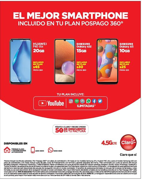 Oferta De Celulares Samsung Y Huawei Pospago En Claro El Salvador 02