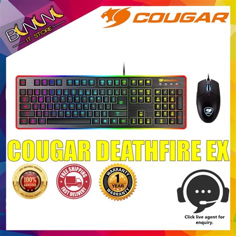 Cougar Deathfire Ex Gaming Gear Combo Keyboard Mouse Shopee Malaysia
