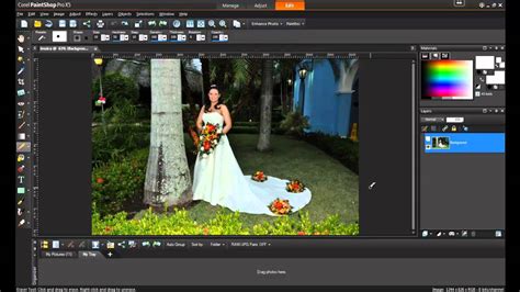 Imparare a utilizzare gli strumenti e gli effetti in corel photo paint di seguente tutorial semplice. Removing Unwanted Objects in PaintShop Pro X5 - YouTube