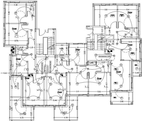 Ground Floor Electrical Layout Plan In Autocad Dwg File Cadbull