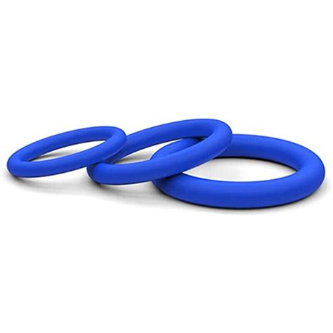 Cock Ring 3 Pack Soft Stretchy Silicone Stay Hard Penis Rings Last