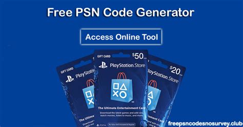 The psn code generator 2021 is a legit way to get completely free psn codes for your account to buy new online multiplayer games for your console and easily do whatever do you want. Free PSN Codes Generator 2017 :- No Survey / Human ...