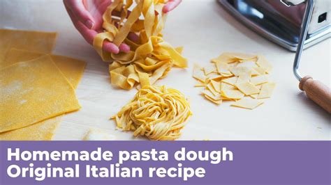 HOMEMADE PASTA DOUGH - Original Italian recipe - YouTube