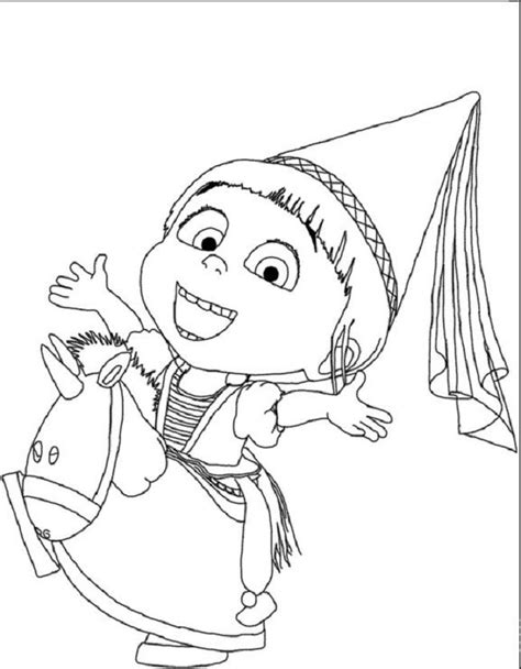 Despicable Me Agnes Coloring Pages At Getdrawings Free Download