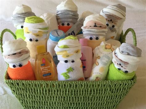 If you can tie a gift basket in accordance with the theme of the baby shower gift that will give a touch of class. Med DIAPER BABIES GIFT BASKET Baby Shower Newborn Unique ...