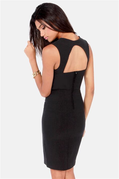 Sexy Black Dress Bodycon Dress Backless Dress 4300