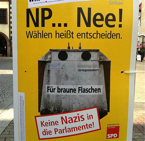 Jüdischnationale partei (jnp) partei der kärntner slowenen (kss), auch kärntner slowenische partei (slow. Sachsen-Wahl: SPD und NPD streiten über Wahlplakat - WELT