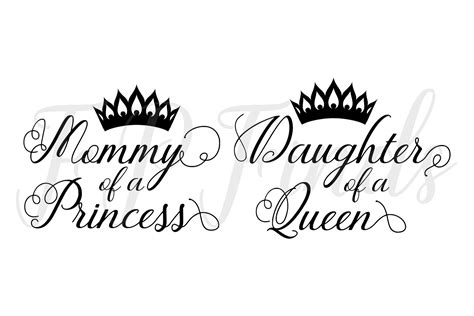 Mommy Princess Svg Designs Digital Download Cut Files Instant Etsy