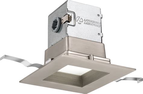 4jbk Sq Downlight Lithonia Oneup™ 4 Inch Square Direct Wire Led Downlight