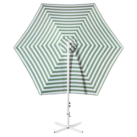 Outdoor Umbrella Green And White Stripe Crazy Sales