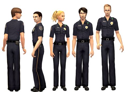 Mod The Sims Theres A New Cop Uniform In Town