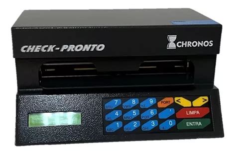 Máquina De Preencher Cheque Chronos Check Pronto Show Room Cor Preto e Bege Parcelamento sem juros