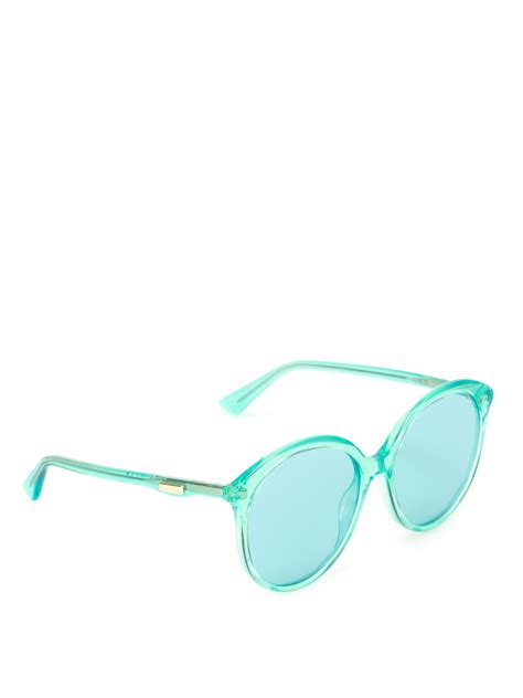 sunglasses gucci light blue oversized sunglasses gg0257s003