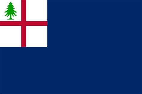 Flag For New England During The Bunker Hill Battle Of The Revolutionary