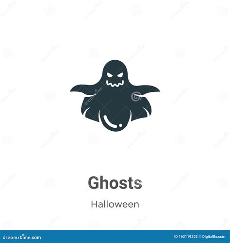 Ghosts Vector Icon On White Background Flat Vector Ghosts Icon Symbol
