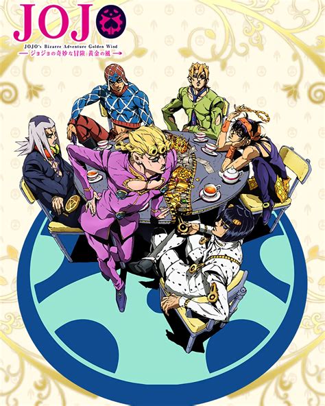 The Poster For Jojos Next Adventure Is Shown In Front Of An Image Of
