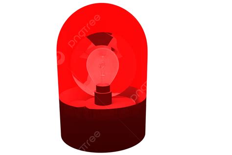 Red Flashing Over White Background3d Render Attention Danger