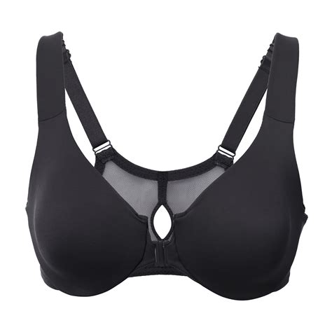 women s full coverage front closure bra comfort underwire non padded racerback ebay