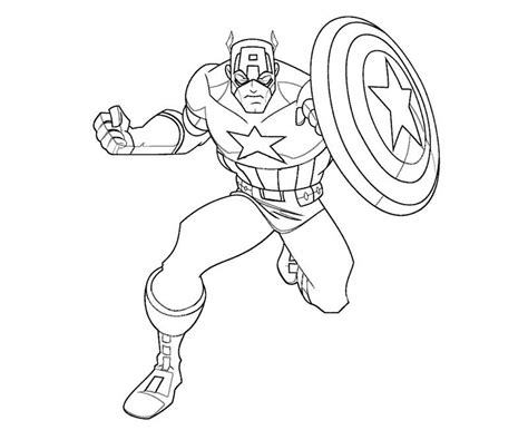 Printable Captain America Coloring Pages