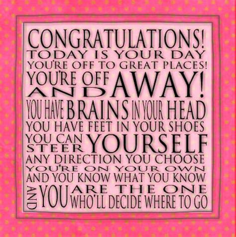 Fantasy is a necessary ingredient in living.', and 'you have brains in your head. Dr Seuss Graduation Quotes. QuotesGram