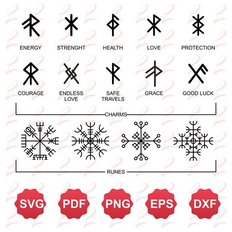 Viking Runes And Symbols Svg Bundle Bindrunes Svg Norse Etsy España