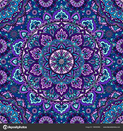 Seamless Pattern Mandala Purple Seamless Pattern Mandala Purple Design