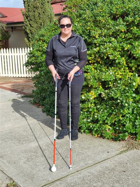 Types Of White Canes With Oandm Instructor Jodie Visability Wa