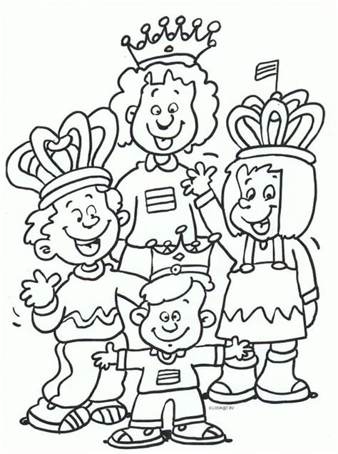 Kleur nu de kleurplaat van. Kleurplaat - Koningsdag | Pinterest