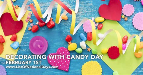 Decorating With Candy Day List Of National Days