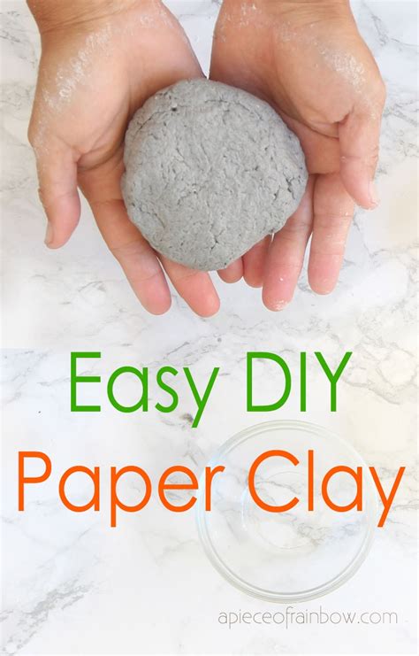 Easy Diy Paper Mache Clay 4 Best Recipes A Piece Of Rainbow