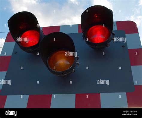 Colour Light Railway Signal Stock Photo Alamy