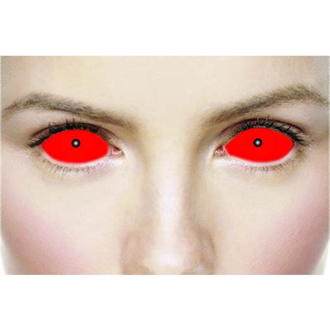 Mesmereyez Halloween Coloured Contact Lenses Satanic Red