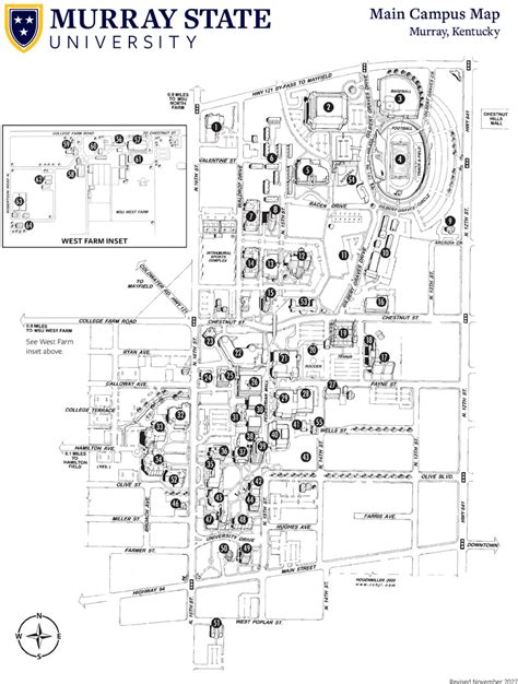 Campus Map Murray State University