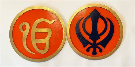 Sikh Religious Symbols Ik Onkar Khanda Etsy