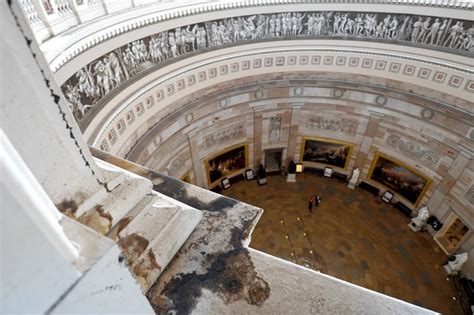 Dome Of Capitol Gets Ready For Makeover Wsj