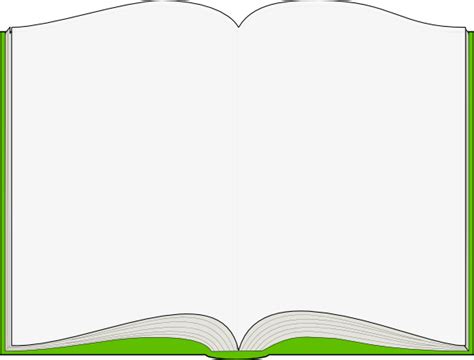 Green Open Book Clip Art At Vector Clip Art