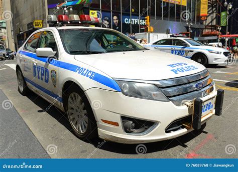 Nypd Ford Fusion Hybrid Police Car In Nyc Editorial Stock Photo Image