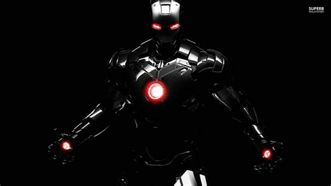 Download Cool Iron Man Suit In Black Wallpaper