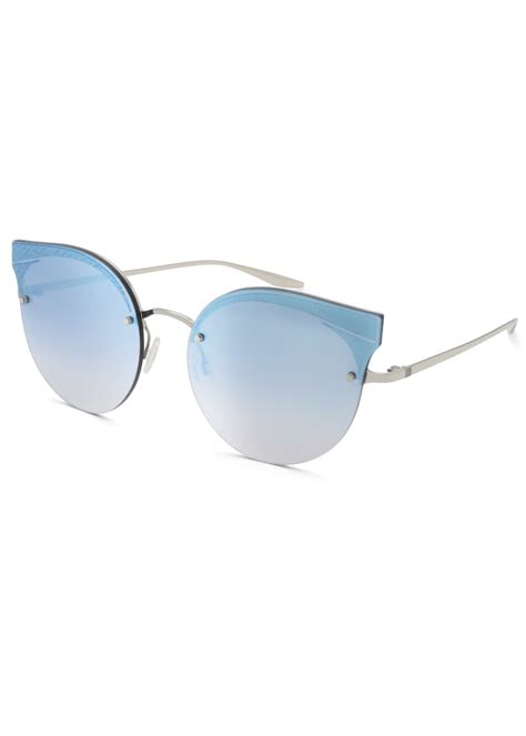 Barton Perreira Sol Mate Cat Eye Mirrored Sunglasses Blue Bergdorf