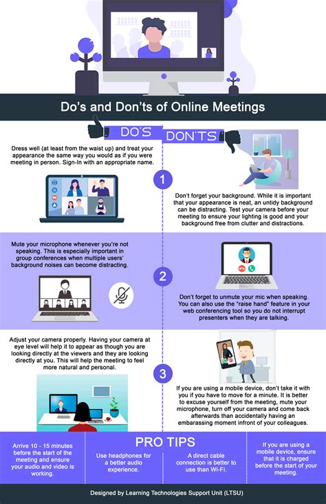 Online Meeting Dos And Donts — Utech Ja
