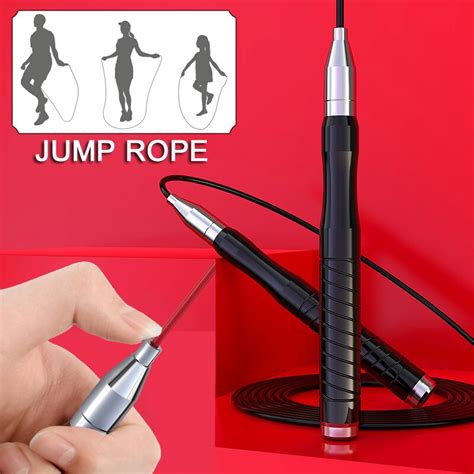Self Locking Jump Rope 25mm Steel Wire Skipping Rope Professional Boxing Training Racing Rope