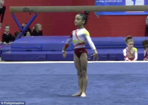 Video Of Gymnast Laurie Hernandez Performing A Sassy Floor Routine At Age Eight Daily Mail Online