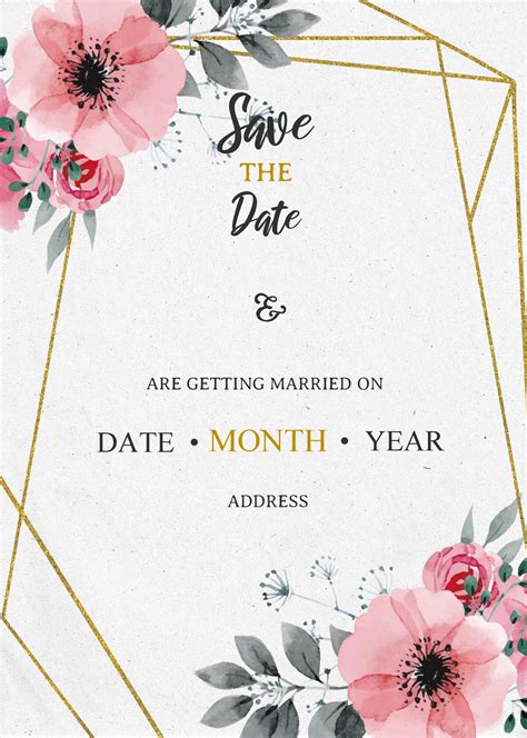 Editable Free Save The Date Templates For Word Printable Templates