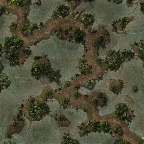 Jungle Swamp Path Fantasy Map Adventure Map Tabletop Rpg Maps